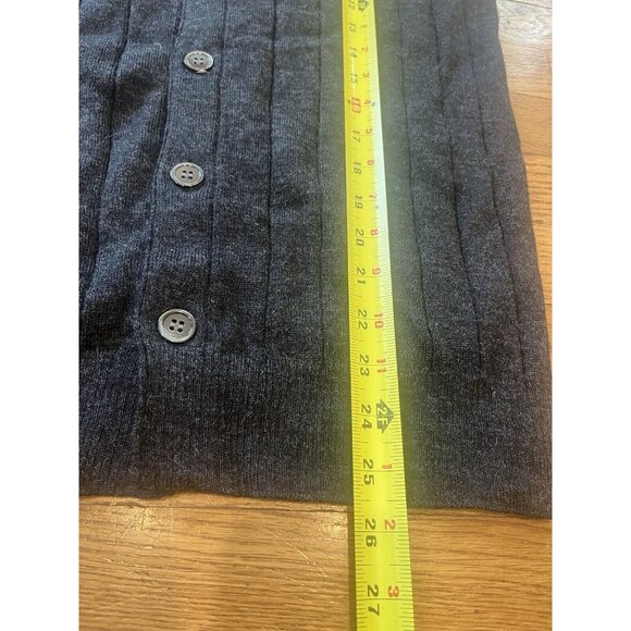 Peru Unlimited 100% Royal Alpaca Rajd V-Neck Vest Charcoal Gray Large - Picture 8 of 8